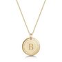 Personalised Wreath 18 K Gold Plated Necklace, thumbnail 1 of 12