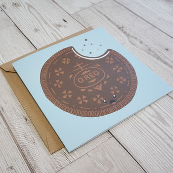 Cookie And Cream Biscuit Greeting Card, 2 of 4