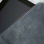 Personalised Black Buffalo Leather iPad Case, thumbnail 3 of 6