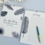 Tropical Leaf Wedding Guest Book Birthday Calendar, thumbnail 4 of 7