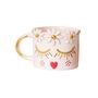 Floral Crown Ceramic Mug With 24k Gold Accents Details, Handmade, thumbnail 2 of 2