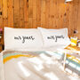 Wedding Mr And Mrs Personalised Pillow Case Set, thumbnail 1 of 10