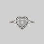 Heart And Cubic Zirconia Ring, thumbnail 1 of 6