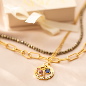 Family Ring And Birthstone Necklace, 3 of 12