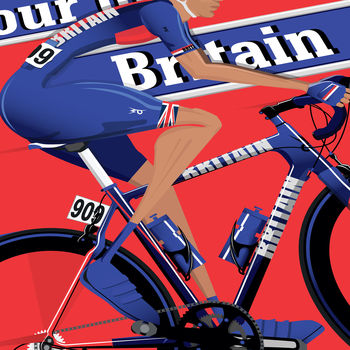 Tour Of Britain Cycling Race Bikes Bike, 4 of 8