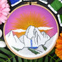 Sunlit Mountain Embroidery Kit, thumbnail 1 of 8