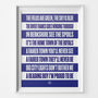 Reading Fc 'Fields Are Green' Football Song Print, thumbnail 1 of 3