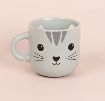 G Decor Cute Grey Cat Mug, 2 of 4