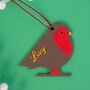 Personalised Robin Decoration, thumbnail 5 of 5