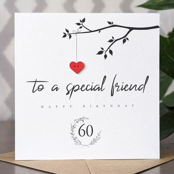 Personalised 60th Birthday Card For Special Friend, 5 of 5