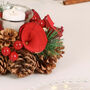 Set Of Two Winter Roses Christmas Tealight Holders, thumbnail 4 of 6
