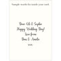Personalised Wedding Card, Large A5, thumbnail 2 of 6