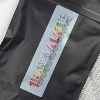 'Thanks A Latte' Letterbox Rainbow Coffee Gift, 2 of 6