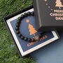 Personalised Christmas Lava Stone Bracelet For Men, thumbnail 9 of 10