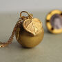 Leaf Photo Locket Necklace, thumbnail 1 of 11