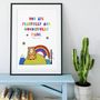 Fearfully And Wonderfully Made Bright Kids Print, thumbnail 1 of 4