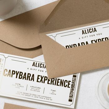 Personalised Capybara Experience Gift Voucher For Her, 8 of 8