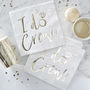 I Do Crew Gold Foiled Hen Party Paper Napkins, thumbnail 1 of 3
