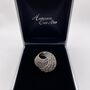 Marcasite Sterling Silver Swirl Brooch, thumbnail 1 of 3