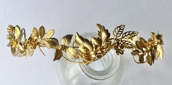 The Ita Headband Floral Delicate Hair Vine Bridal Hairpiece, 4 of 10