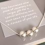 30th Birthday Handmade Silver Bead Necklace, thumbnail 1 of 6