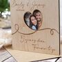 Wooden Engraved Wedding Anniversary Photo Card, thumbnail 2 of 3