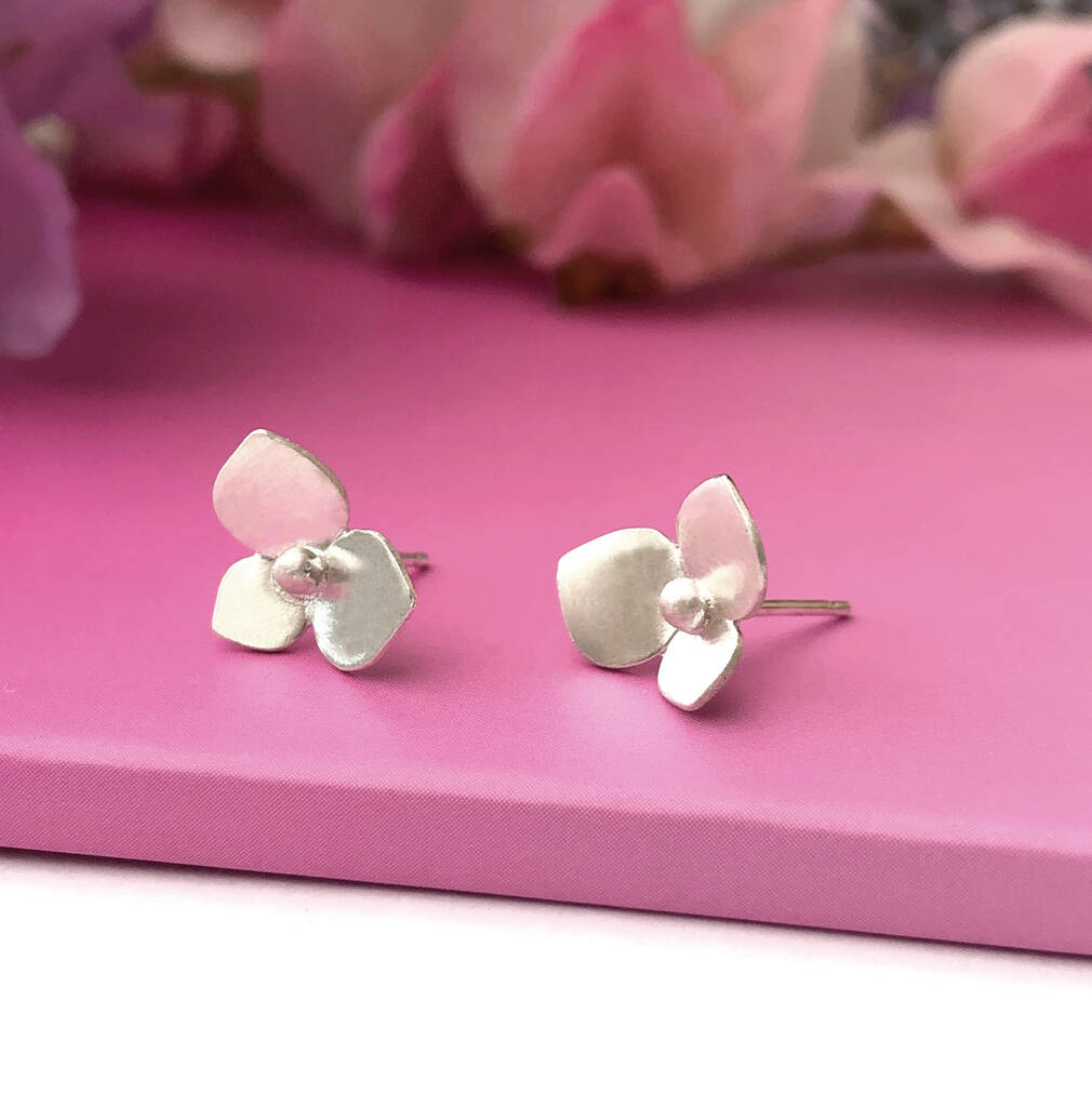 Hydrangea Flower Earrings, 1 of 12