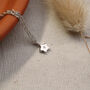 Initial Personalised Silver Star Pendant With Gold Option, thumbnail 1 of 4