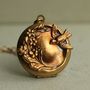 Antique Pastoral Bird Locket Necklace, thumbnail 1 of 11