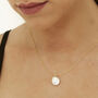 Baroque Flat Pearl Pendant Necklace Sterling Silver, thumbnail 10 of 12
