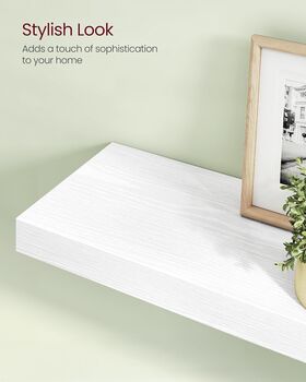 80 Cm Floating Wall Mounted Shelf Organinsing Rack, 3 of 9