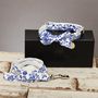 The Richmond Blue And White Floral Bow Tie And Lead, thumbnail 1 of 7