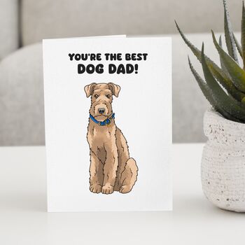 Personalised Airedale Terrier Dog Birthday Card, 3 of 12