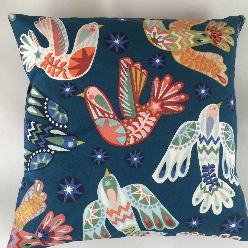 Colourful Dove Cushion Cover, 1 of 5