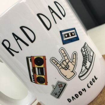 Rad Dad Fathers Day Mug, 2 of 4