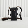 Personalised Leather Water Bottle And Phone Holder With Hot Stamped Name Or Initials, thumbnail 7 of 11