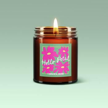 Hello Petal Soy Wax Scented Candle, 6 of 7