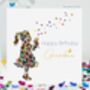 Grandma Butterfly Kisses Birthday Card, thumbnail 1 of 12