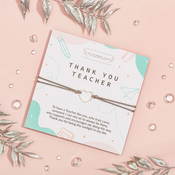 Thank You Teacher Bracelet | End Of Term Teacher Gift, 2 of 7
