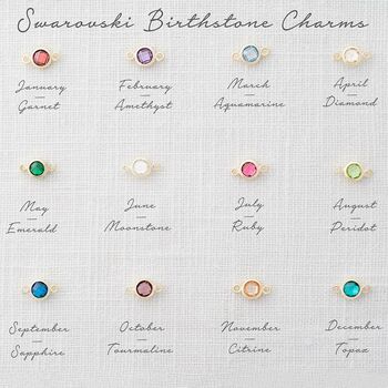 Create Your Own Mini Birthstone Personalised Bracelet, 6 of 12
