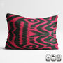 Fuchsia And Black Traditional Handwoven Cushion Cover, thumbnail 1 of 6