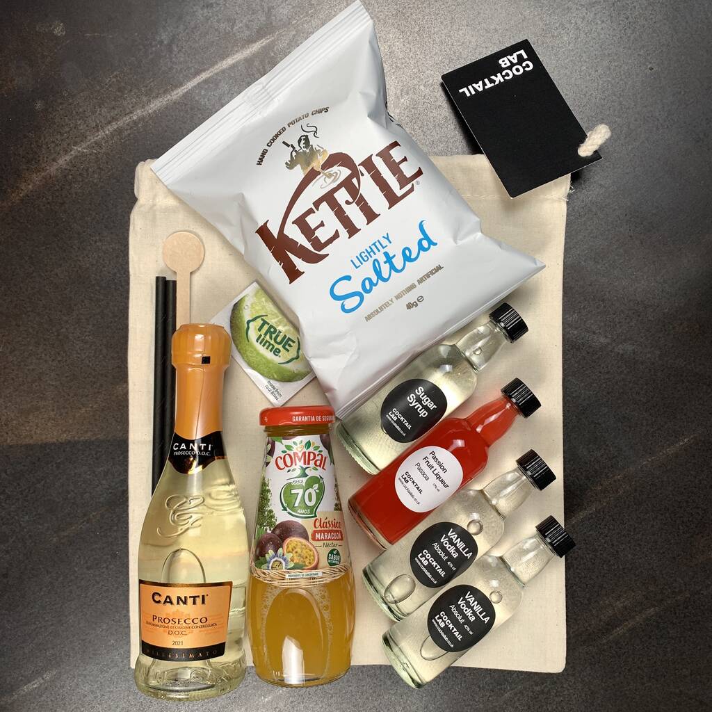 Pornstar Martini Cocktail Kit And Crisps Gift Bag