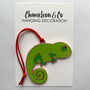 Chameleon Christmas Tree Decoration, thumbnail 7 of 8