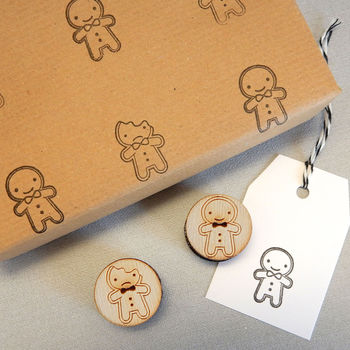 Cookie Cute Gingerbread Man Polymer Stamp Set, 7 of 7