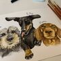 Hand Painted Watercolour Pet Portrait, thumbnail 2 of 7