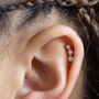 Trio Curve Flat Back Piercing, thumbnail 1 of 5