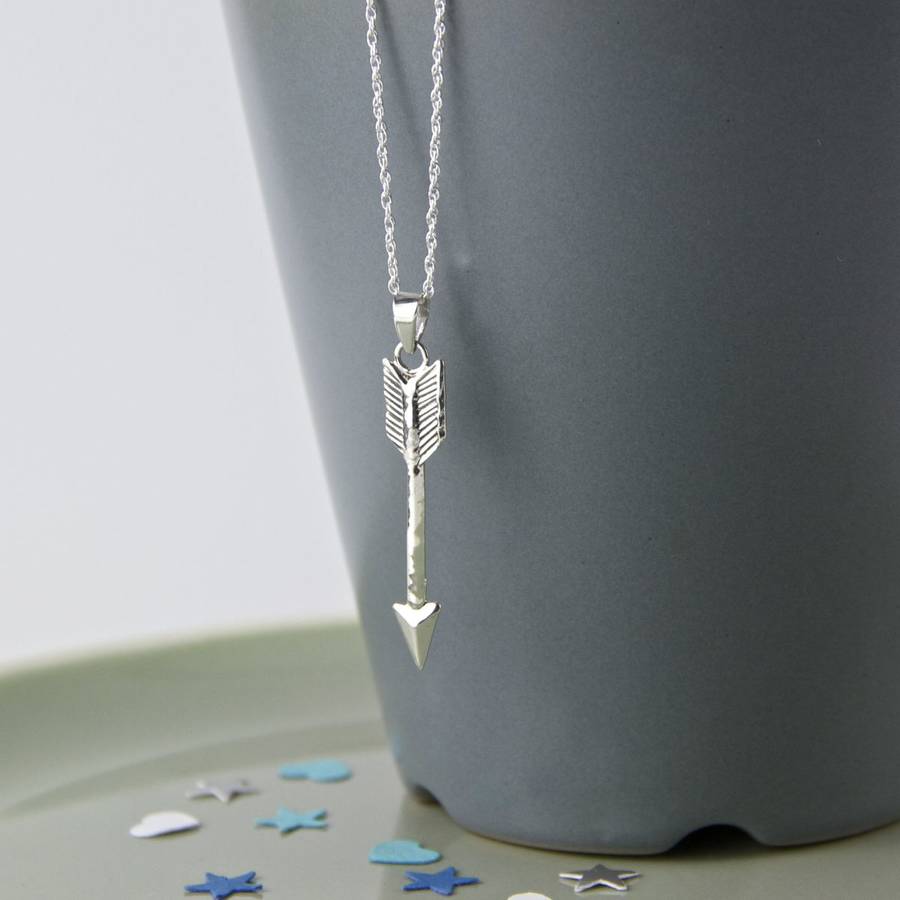 Sterling Silver Arrow Necklace By Gaamaa
