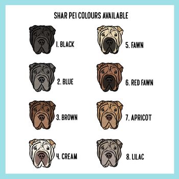 Personalised Shar Pei T Shirt, 5 of 6