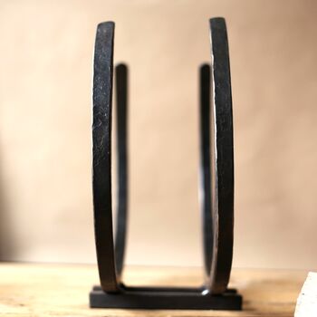 Forged Iron Log Store 'Long Horn', 3 of 9