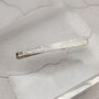 Tapered Engraved Solid Silver Tie Slide, thumbnail 1 of 7